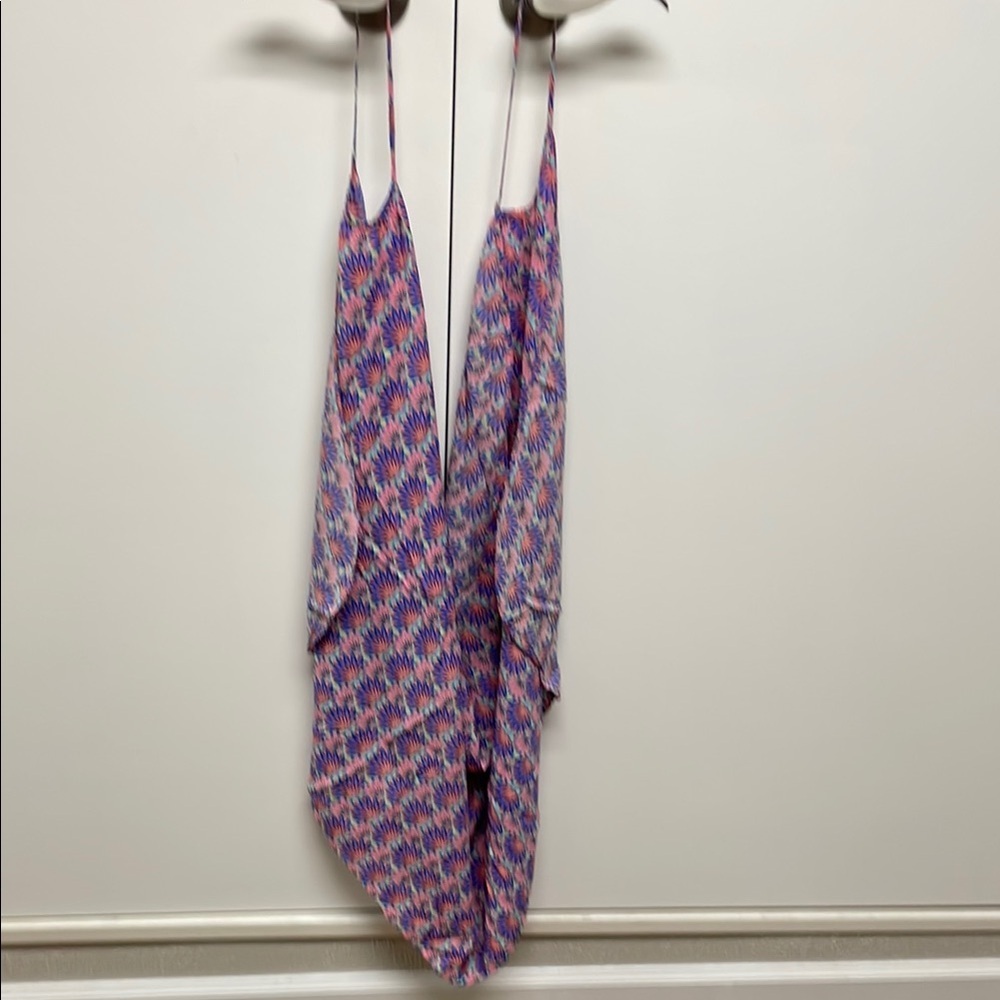 Victoria’s Secret Floral Spaghetti Strap Wrap Sz Sm Petite Vibrant Tropical Look